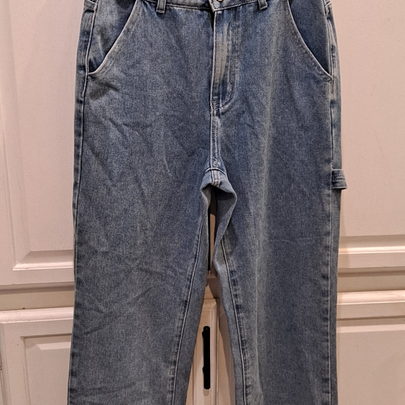 Classic Denim Straight Leg Pants - Picture 1 of 7